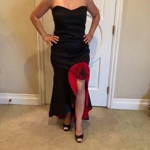 Black evening gown